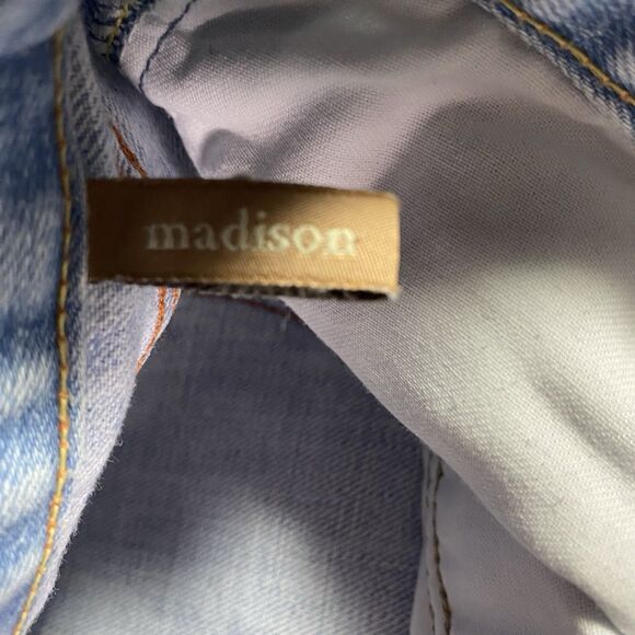 Vintage ABERCROMBIE & FITCH Jeans Flare Low Rise Distressed Y2K 90s Womens 10R - Picture 12 of 13